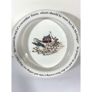 Vintage Wedgwood 6.5" Baby Child Bowl‎ Plate Beatrix Potter Peter Rabbit England